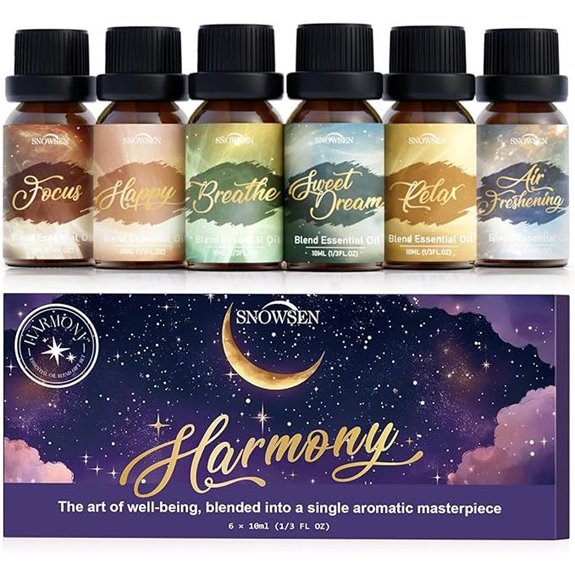 Harmony Essential Oil Set for Diffusers and Aromatherapy