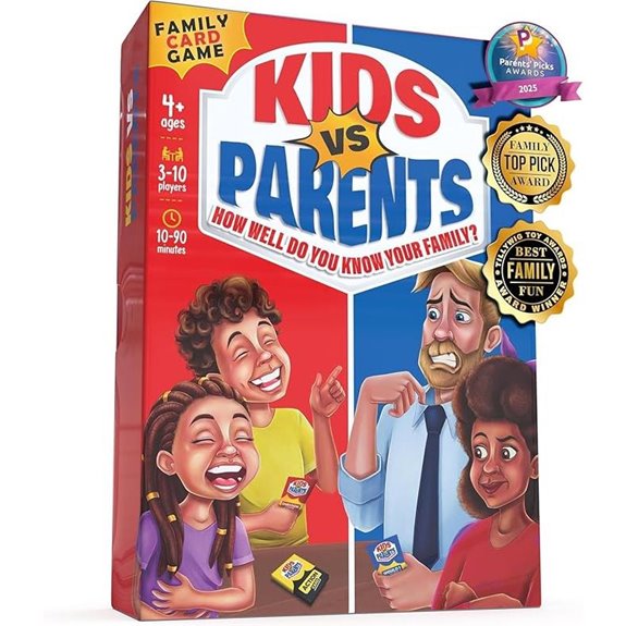 Kids vs Parents Family Conversation Card Game