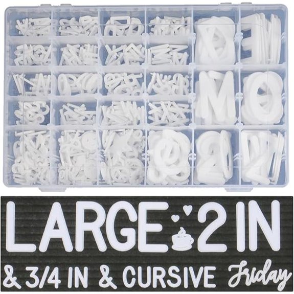 Changeable Felt Board Letter Set with Organizer