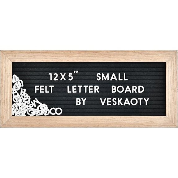 Small Felt Letter Board with Letters and Symbols