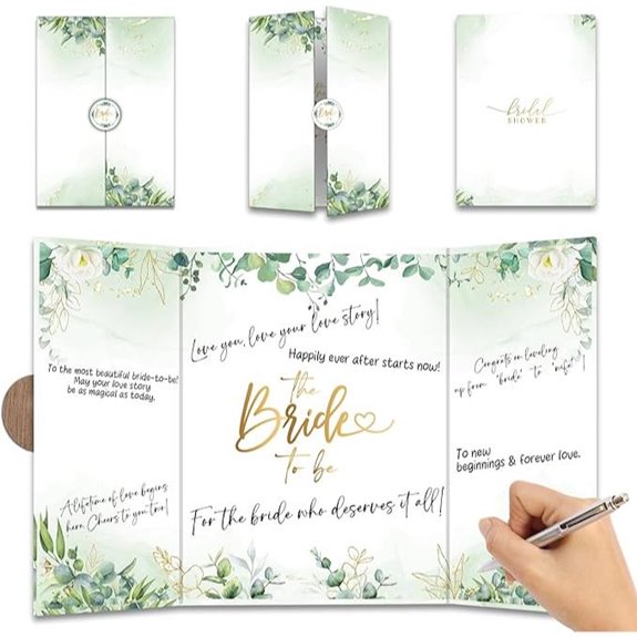 Botanical Bridal Shower Guest Book Alternative