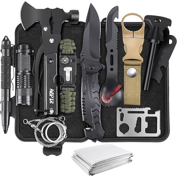 14-in-1 Survival Gear Camping & Hiking Kit