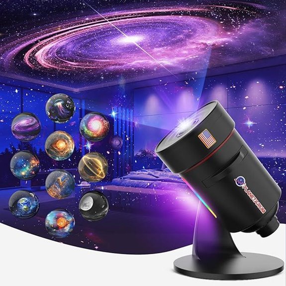galaxy star projector decor