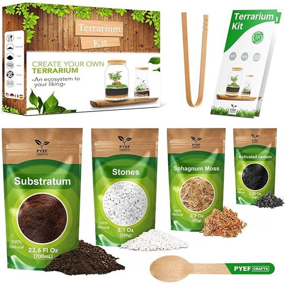 DIY Terrarium Kit for Plants in Glass Jar