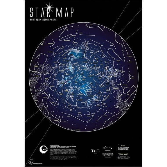 Maps International Glow-in-Dark Constellation Map