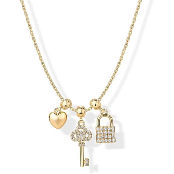PAVOI Gold Plated Charm Necklace Set (3-Pack)