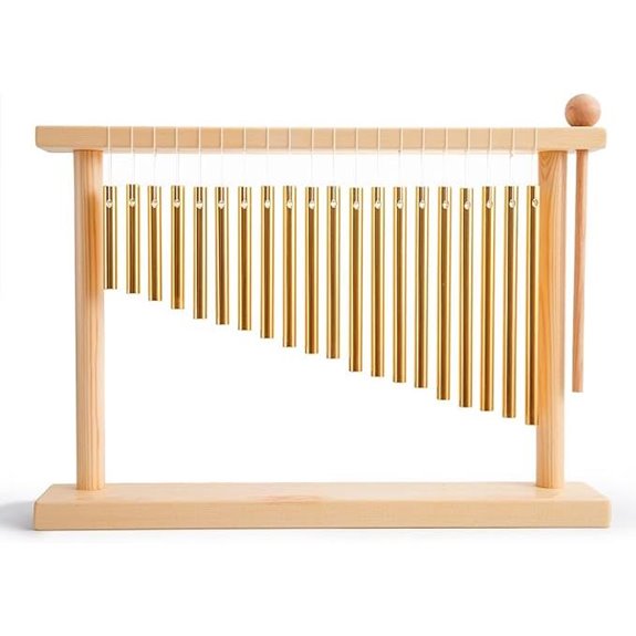ENNBOM 20 Note Gold Wind Chime with Mallet