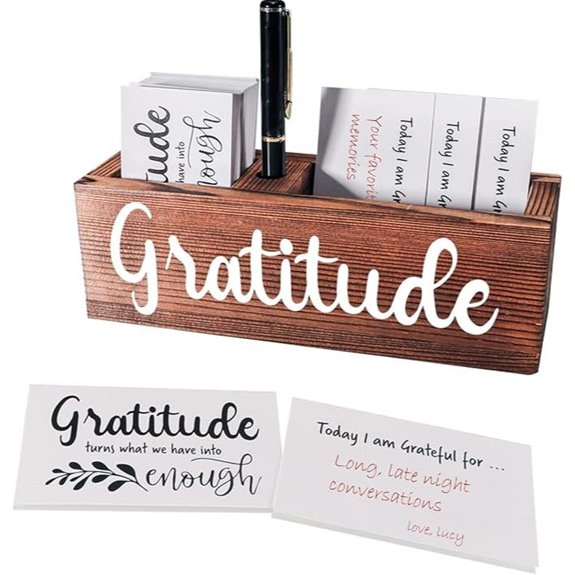 Agantree Gratitude Journal Cards Kit for Gifts