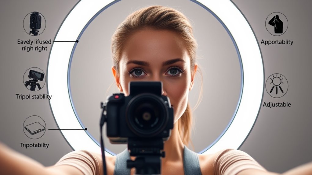 group selfie ring light considerations