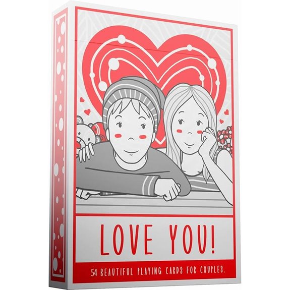 Love You Playing Cards with Hand-Drawn Artwork