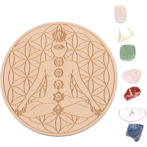 Beaupretty Healing Crystal Grid Set for Meditation and Balance