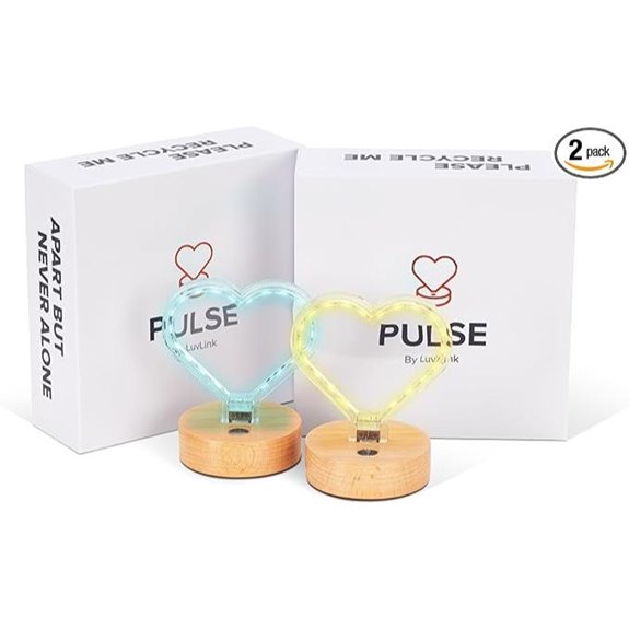 LuvLink Pulse v2.0 Heart-Shaped Friendship Lamp (2)