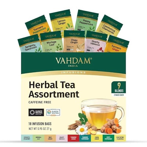 Assorted Herbal Tea Gift Set with 18 Bags