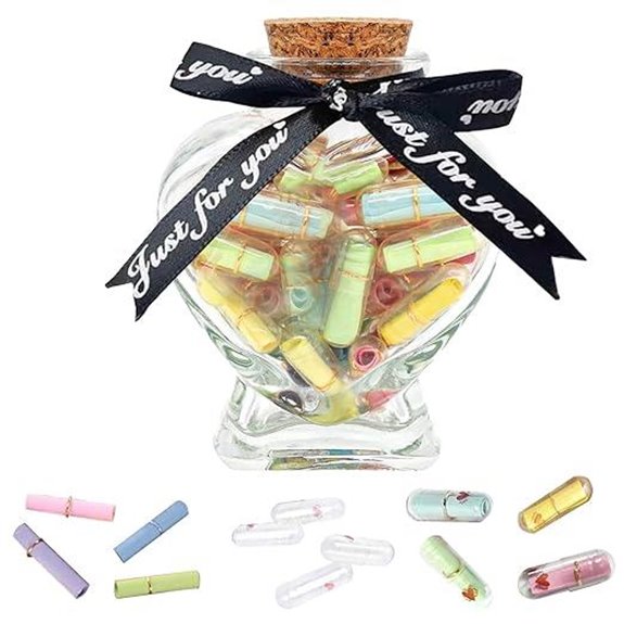 Home-X Message Capsule Set for Love Notes and Gifts