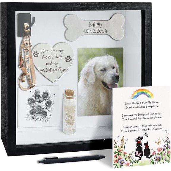 DIY Pet Memorial Shadow Box Keepsake Frame