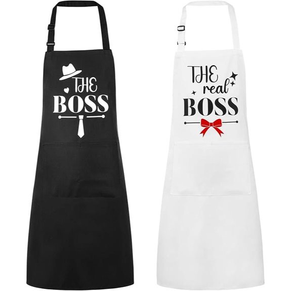 Funny Couple Aprons for Engagement and Wedding