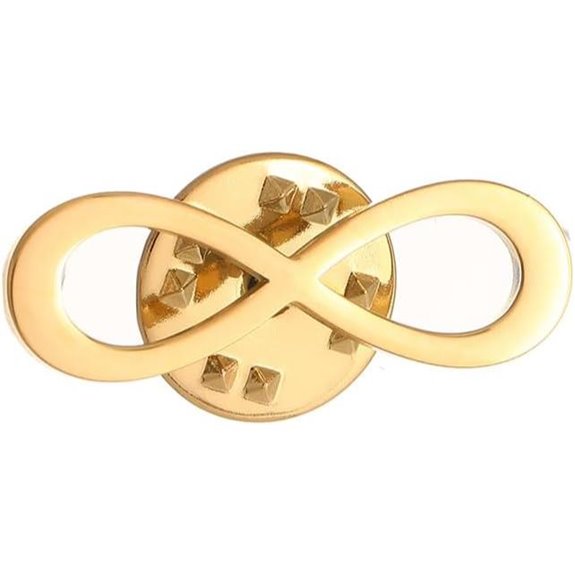 Infinity Symbol Brooch for Men Women Jewelry