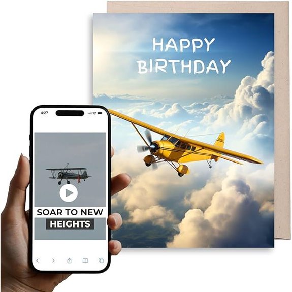 Magic Plane Birthday Card with Interactive Video