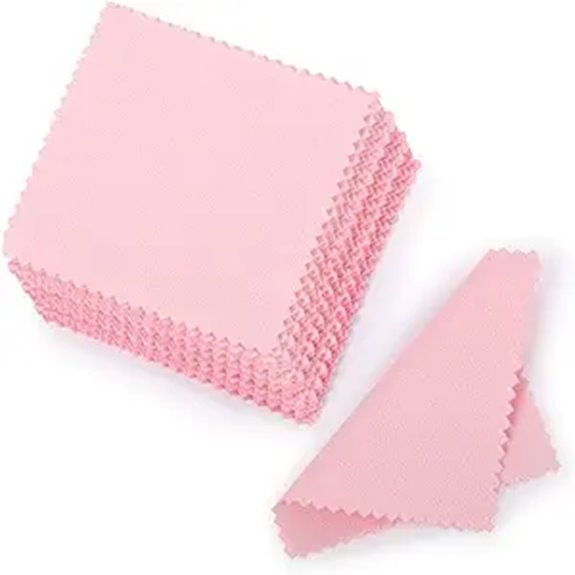 SEVENWELL 50pcs Jewelry Polishing Cloths for Silver
