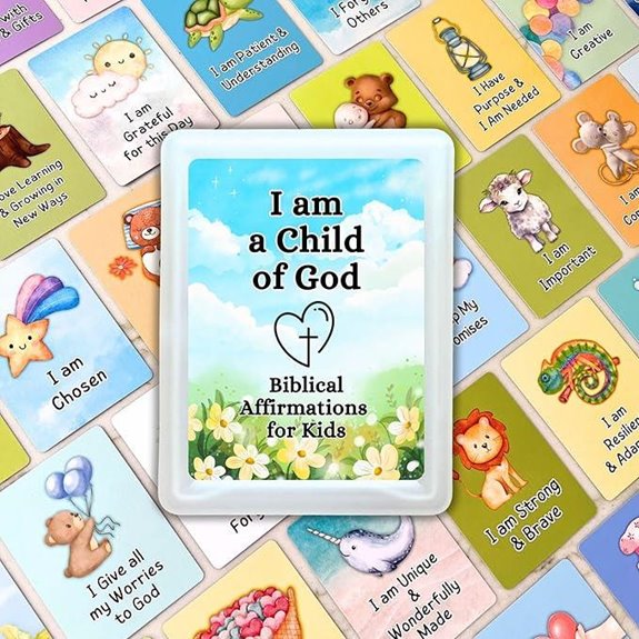 Biblical Affirmation Cards for Kids (52 Pack)
