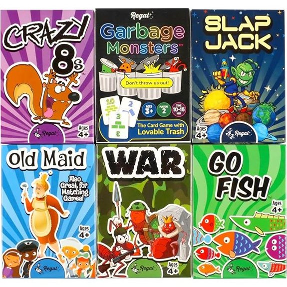 Regal Kids Card Games Set - Go Fish & More
