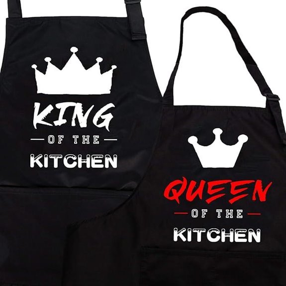 ZOORON Mr & Mrs Kitchen Aprons Set