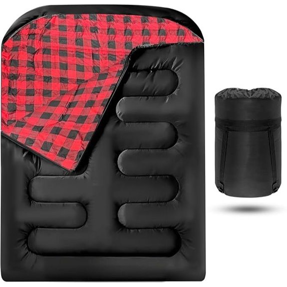 Double Queen Size 2-Person All-Season Sleeping Bags