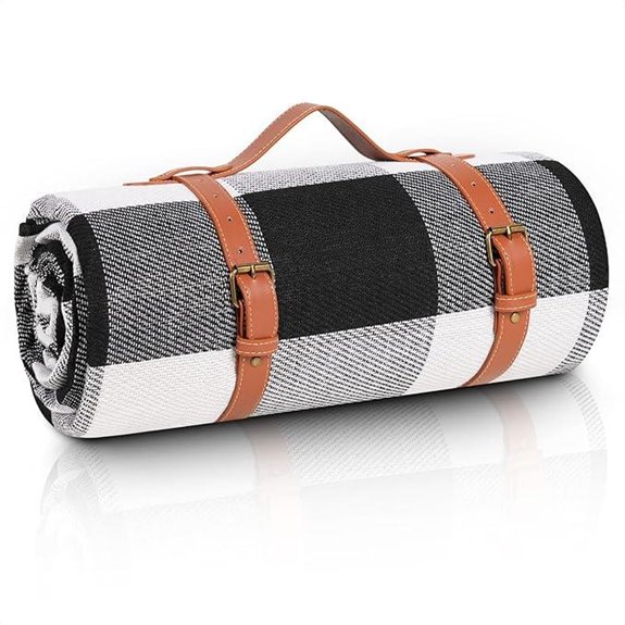 Sapsisel 80”x80” Waterproof Picnic Blanket for 6-8