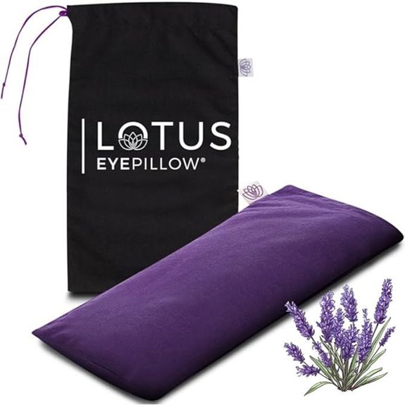 Lotus Lavender Eye Pillow for Sleep & Relaxation