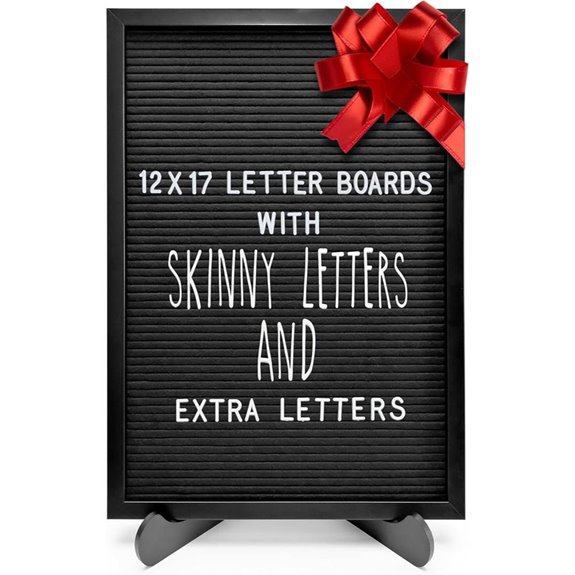 Letter Board Sign with Pre-Cut Letters 12x17 Inch