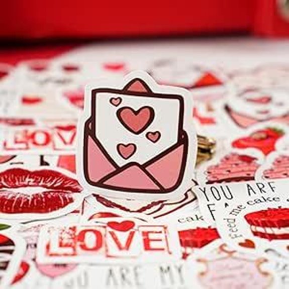 Love Theme Scrapbook Stickers for Journals & Crafts