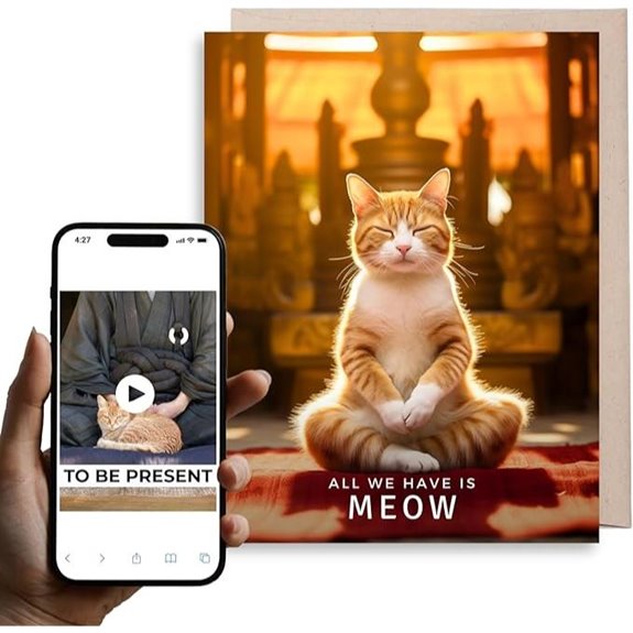 Magic Greetings Power of Meow Video Card