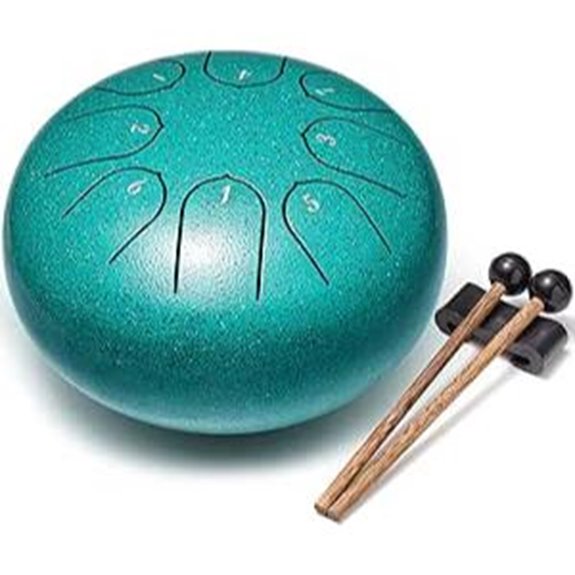 Steel Tongue Drum Percussion Instrument (Malachite)