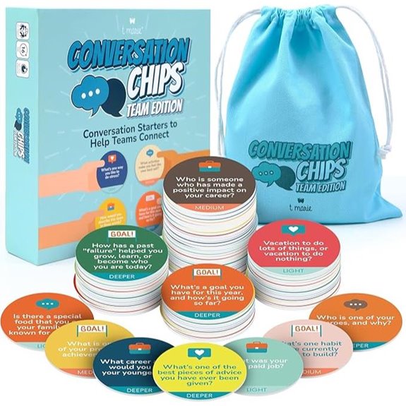 T MARIE Conversation Chips Team Building Game