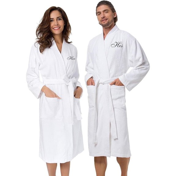 His and Hers Terry Cloth Robes for Couples