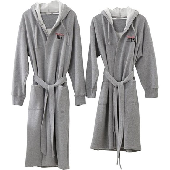 His & Hers Personalized Cotton Lounge Robes
