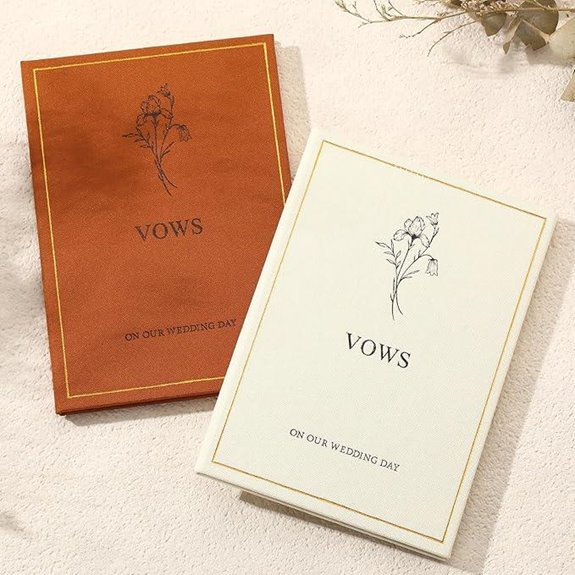 Wedding Vow Books for Couples (Set of 2)