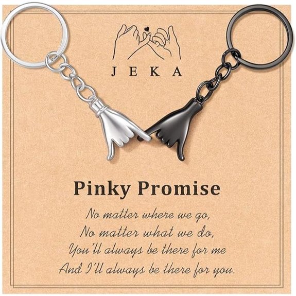Jeka Valentines Matching Couples Keychain Gifts