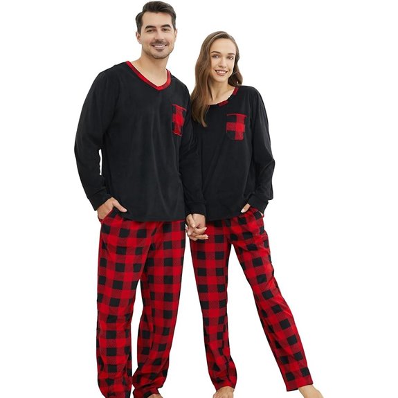 Matching Couple Buffalo Plaid Pajama Set