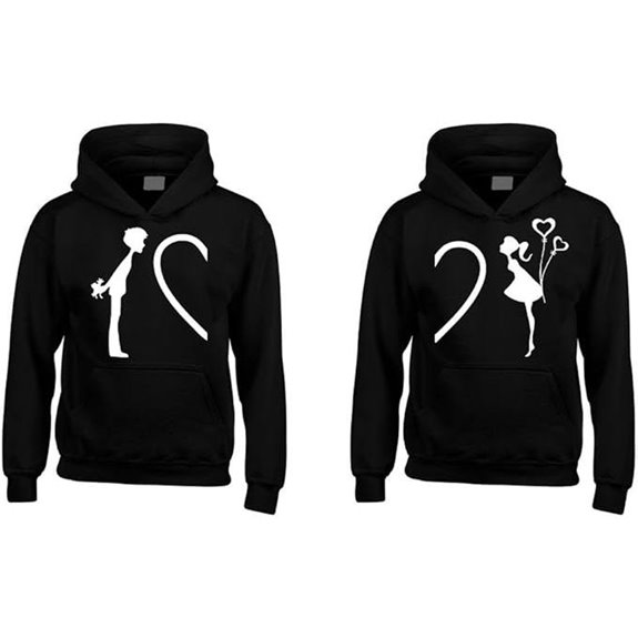 shop4ever Complete My Heart His & Hers Couples Matching Hoodie Sweatshirts