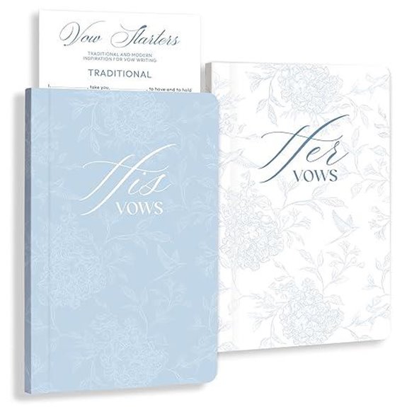 His and Hers Wedding Vow Books Set