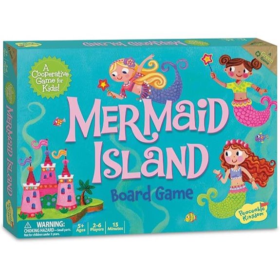 Peaceable Kingdom Mermaid Island Cooperative Board Game