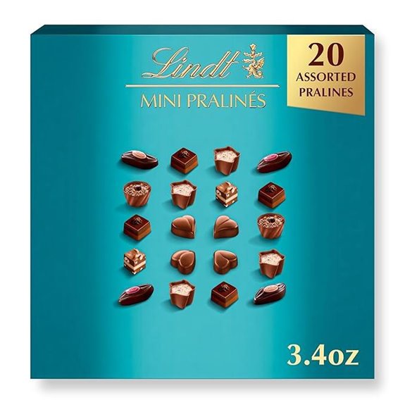 Lindt Mini Pralines Assorted Chocolate Candy Box