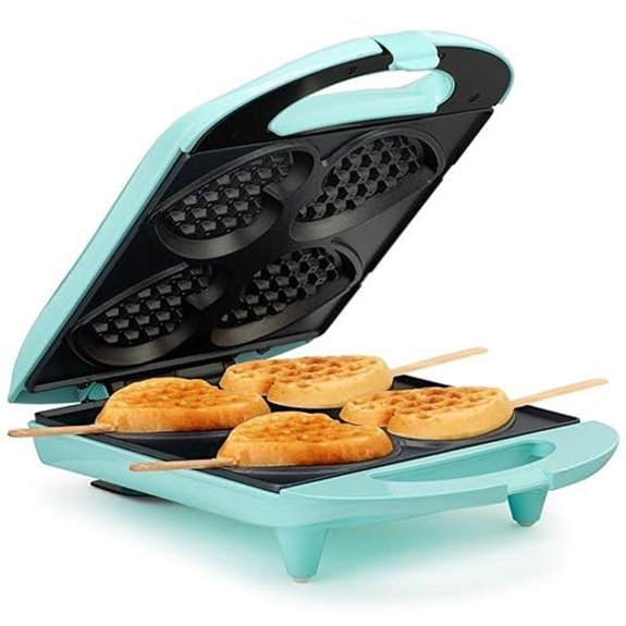Holstein Heart-Shaped Waffle Maker Non-Stick Mint