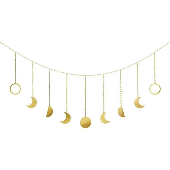 Mkono Moon Phase Wall Hanging Boho Decor