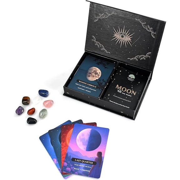 Moon Ritual Kit with Oracle Cards and Crystals