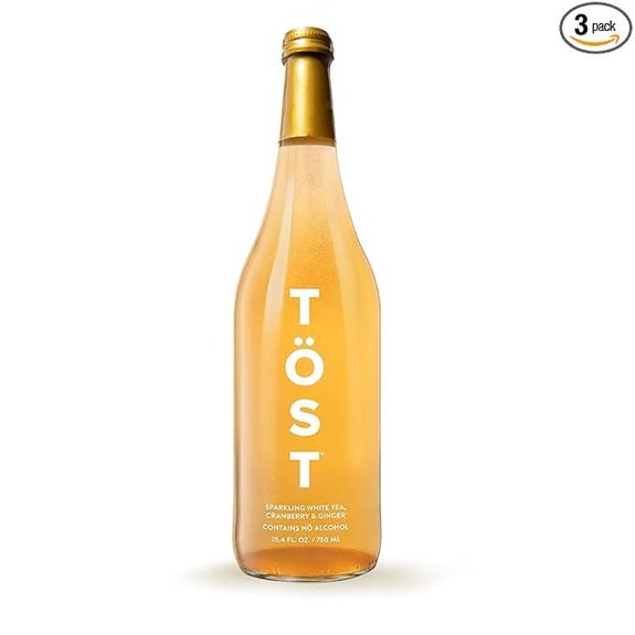 TÖST All-Natural Alcohol Free Sparkling Beverage 25.4 Fl Oz (Pack of 3)
