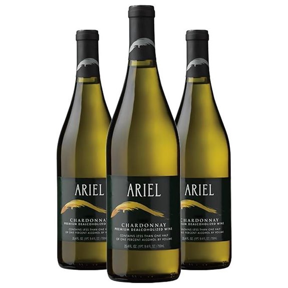 Ariel Chardonnay Non-Alcoholic White Wine Experience Bundle | 3 PACK