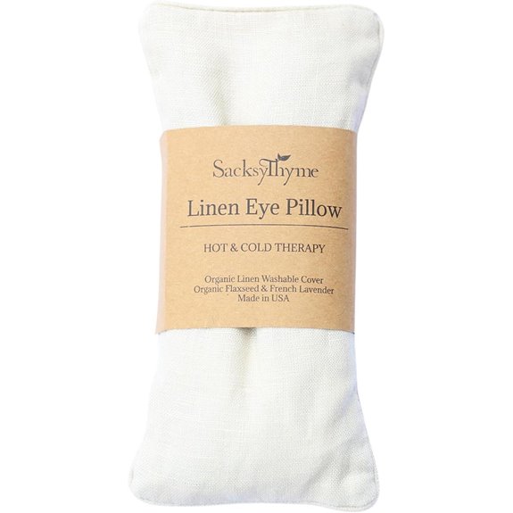 Sacksy Thyme Organic Linen Eye Pillow with Lavender