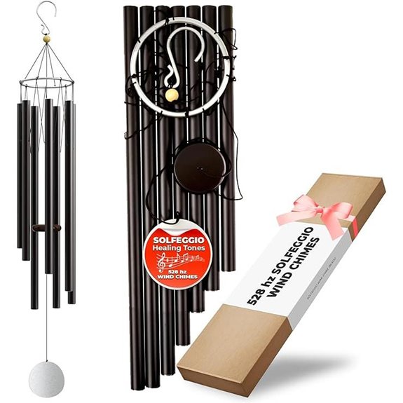 Wind Chimes for Outside & Inside 44 inch 528Hz Tones